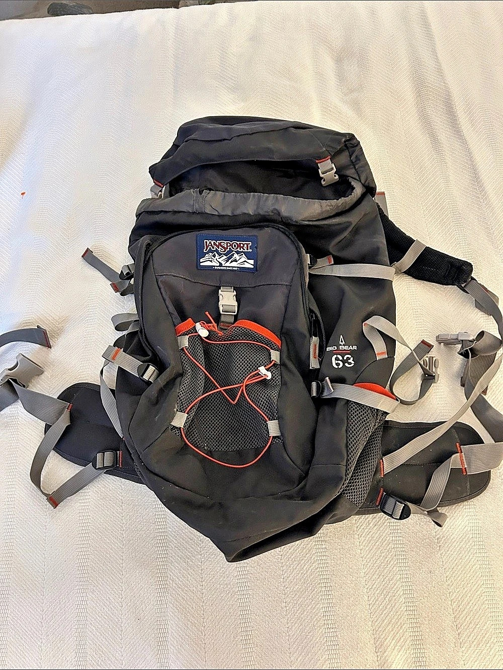 JanSport Big Bear 63 Backpack Black & Gray